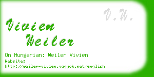 vivien weiler business card